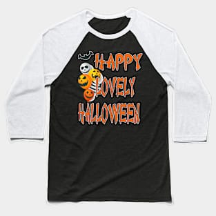 happy lovely halloween unisex Baseball T-Shirt